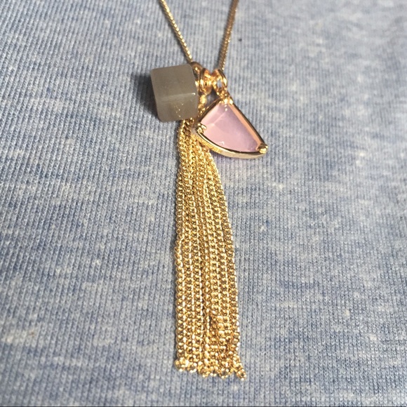 J. Crew Gold Tassel Pendant Necklace - Picture 4 of 4